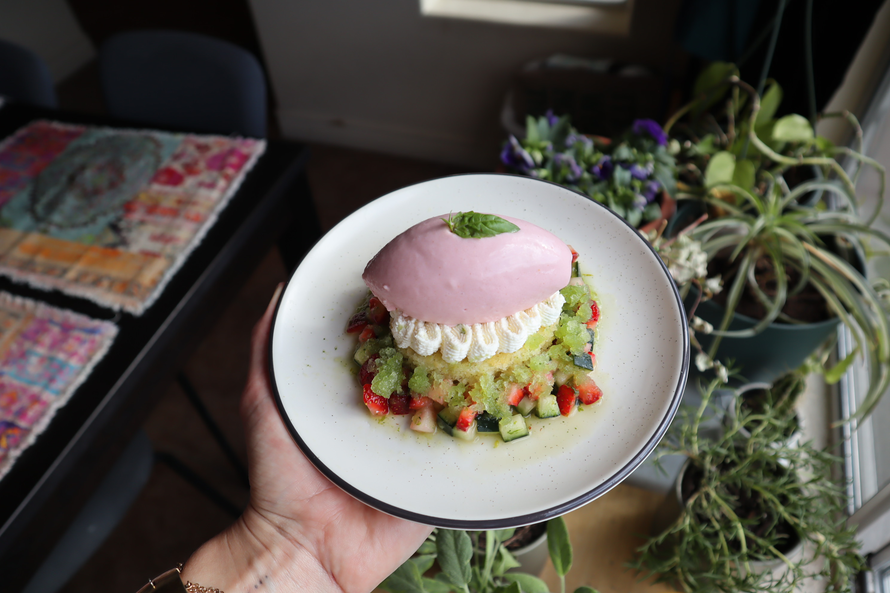 Strawberry Basil Ice Cream